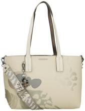 Anekke 2in1 wandelbarer Shopper Sophia Gaia Beige Beuteltasche innen