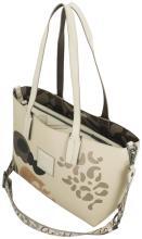 Anekke 2in1 wandelbarer Shopper Sophia Gaia Beige Beuteltasche innen