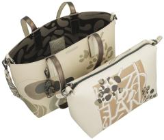 Anekke 2in1 wandelbarer Shopper Sophia Gaia Beige Beuteltasche innen