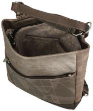 Anekke Taschenrucksack Sophia beige filigran Metallic Print