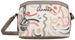 Anekke Umhängetasche mit Nietendekor Muse Olympia beige bunt