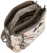 Anekke Umhängetasche mit Nietendekor Muse Olympia beige bunt
