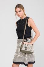 kompakte Anekke Crossovertasche beige Muse metallic Olympia Glitzersteine