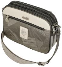 Anekke Schultertasche mit drei Hauptfächern Sophia Beige Glitzer