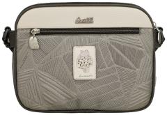 Anekke Schultertasche mit drei Hauptfächern Sophia Beige Glitzer