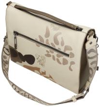 geräumige Damentasche Anekke beige Stickerei Webband Sophia Gaia