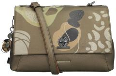 Anekke rechteckige Schultertasche Sophia Gaia metallic Überschlag