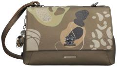 Anekke rechteckige Schultertasche Sophia Gaia metallic Überschlag