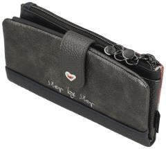 Anekke flexibles Portmonee Muse Rottöne bestickt RFID dunkelblau