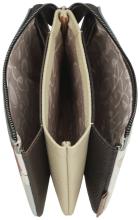 kleine Kosmetiktasche Anekke beige Sophia schimmernd Münzen bunt