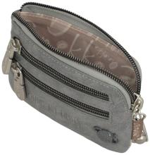 kleine Anekke Minibörse Print beige Sophia bestickt Münzen