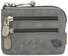 kleine Anekke Minibörse Print beige Sophia bestickt Münzen