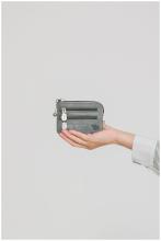 kleine Anekke Minibörse Print beige Sophia bestickt Münzen