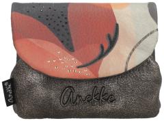 Anekke Kisslockbörse rot Glitzersteine Muse metallic Eikon Überschlag