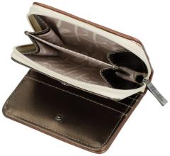 Anekke Klappbörse flexibel beige Sophia Muster Gaia RFID