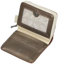 Anekke Klappbörse flexibel beige Sophia Muster Gaia RFID