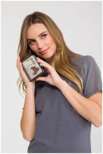 Anekke Wallet klein Sophia klappbar RFID beige Comicprint