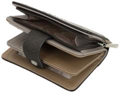 Damengeldbörse zart Anekke hell Sophia Stickereien Auralis schimmernd