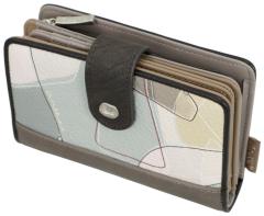 Damengeldbörse zart Anekke hell Sophia Stickereien Auralis schimmernd