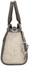 Bowlingtasche beige Anekke bestickt Sophia schimmernd Alexandria