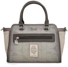 Bowlingtasche beige Anekke bestickt Sophia schimmernd Alexandria