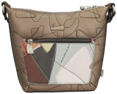 Anekke Sophia Beuteltasche hellbeige Metallic