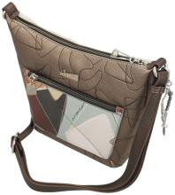 Anekke Sophia Beuteltasche hellbeige Metallic