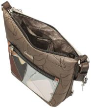 Anekke Sophia Beuteltasche hellbeige Metallic