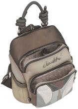 kompakter Alltagsrucksack taupe bunt Nieten Anekke Sophia Auralis