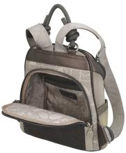 kompakter Alltagsrucksack taupe bunt Nieten Anekke Sophia Auralis