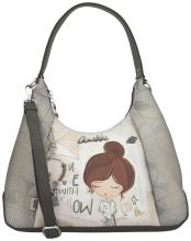 Anekke Hobo Tasche Sophia Grau Schimmer