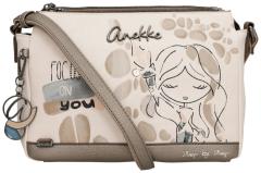 Anekke Damentasche beige Muse Olympia metallic Fackel Ziernieten