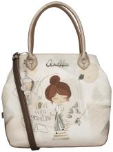 Anekke Tote Bag mit Print Sophia Hell Gold