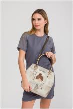 Anekke Tote Bag mit Print Sophia Hell Gold