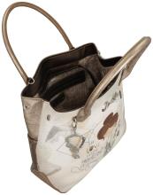 Anekke Tote Bag mit Print Sophia Hell Gold
