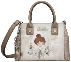 Henkeltasche Anekke beige Sophia bunt antik Griechenland metallic