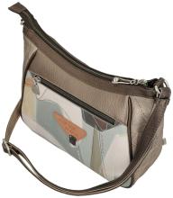 Anekke Handtasche Sophia abstrakt Metallic hell Print