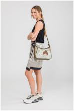 Anekke Handtasche Sophia abstrakt Metallic hell Print
