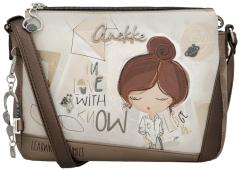 dreigeteilte Damentasche Anekke schimmernd Sophia Comicprint