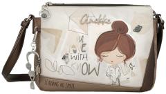 dreigeteilte Damentasche Anekke schimmernd Sophia Comicprint