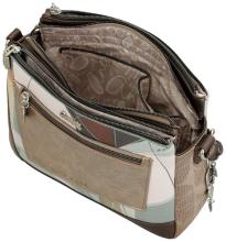 dreigeteilte Damentasche Anekke schimmernd Sophia Comicprint