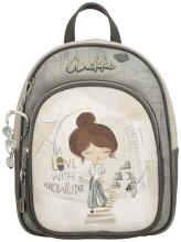 Citybackpack Anekke Sophia Metallicakzente hellbeige