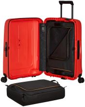 Kabinenkoffer Essens Spinner S 55cm Hartschale Lava rot Samsonite