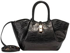 JOOP Kurzgrifftasche Trapez Sheryl Coccodrillo Rindsleder Black