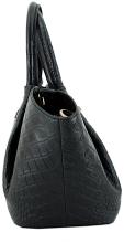 JOOP Kurzgrifftasche Trapez Sheryl Coccodrillo Rindsleder Black