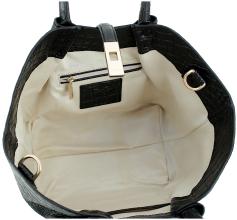 JOOP Kurzgrifftasche Trapez Sheryl Coccodrillo Rindsleder Black