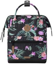 Cabaia Mädchenrucksack Hibiskus schwarz Small Valladolid bunt