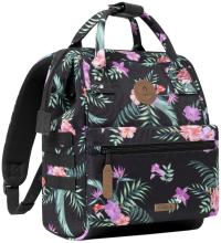 Cabaia Mädchenrucksack Hibiskus schwarz Small Valladolid bunt