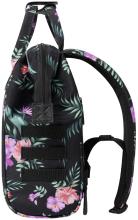 Cabaia Mädchenrucksack Hibiskus schwarz Small Valladolid bunt