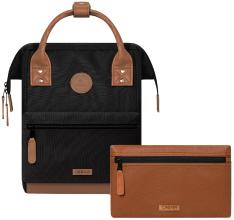 Adventurer Cabaia schwarz Perlon Cologne braun Small nachhaltig Tagesrucksack